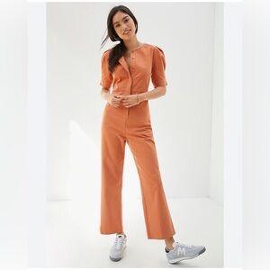 Anthropologie x Mare Mare puff sleeve jumpsuit size large